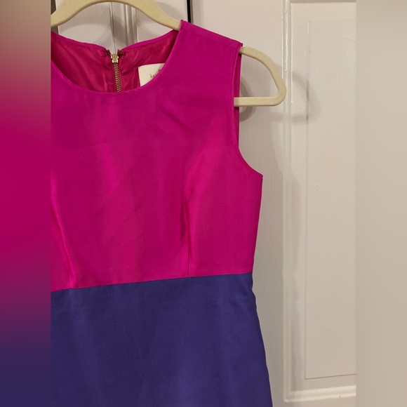 Kate Spade Blakely colorblock silk dress Size 0 - Picture 3 of 5
